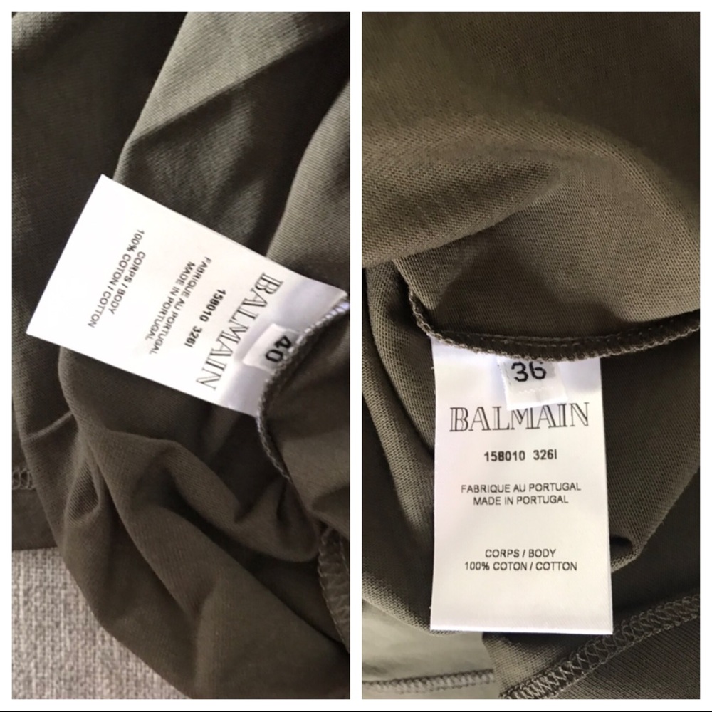 Balmain Logo Button Tank Shirt - Picture 7 of 8